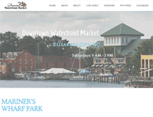 Tablet Screenshot of downtownwaterfrontmarket.com